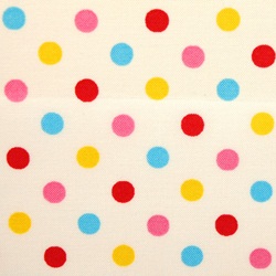 Pois sur fond blanc - 20 cm