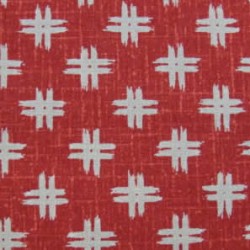 motif croix fond rouge