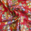 tissu japonais rouge