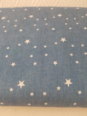 tissu etoile bleu