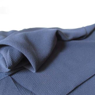 Tissu crêpe bubble chiffon - coloris bleu marine - 20cm