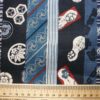 tissu japonais bandes bleues