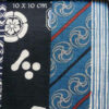 tissu japonais bandes bleues