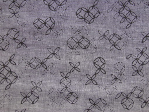 tissu japonais shippo gris