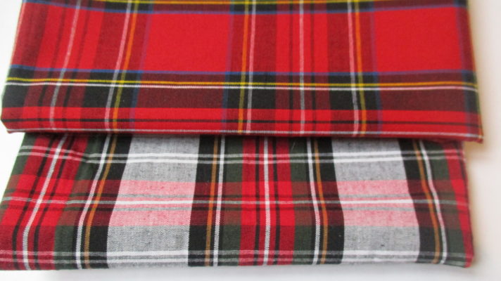 furoshiki ecossais