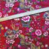 coupon tissu japonais rouge