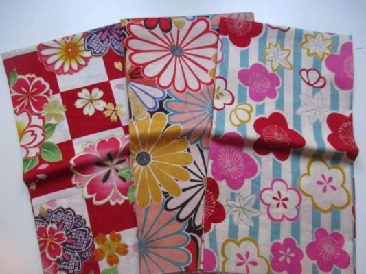 lot coupon tissu japonais lot 8